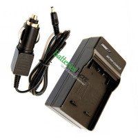 Replacement Charger for Sony NP-FH40 NP-FH60 NP-FH50 with-Car-Charging-Cable NP-FH100 NP-FH70 NP-FH30