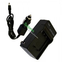 Replacement Charger for Olympus with-Car-Charging-Cable Li-60B