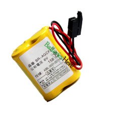 Battery Replacement for Fanuc A98L-0031-0011#L BR-AGCF2W A06B-6093-K001 Black ConNector